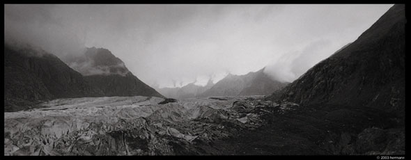 Aletsch Glacier, Switzerland, Aletsch Gletscher, photographed byHerman Vanaerschot, Hermann photography, camera Hasselblad X-pan.